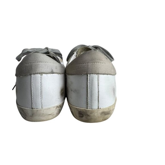 GOLDEN GOOSE superstar white leather perforated star Womens Sneakers size 38 8 - Picture 10 of 14